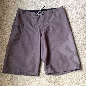 DC Shoes Logo Boardshort Unlined Grey